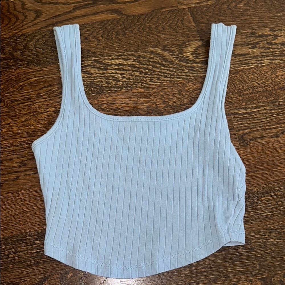 Blue Crop Top